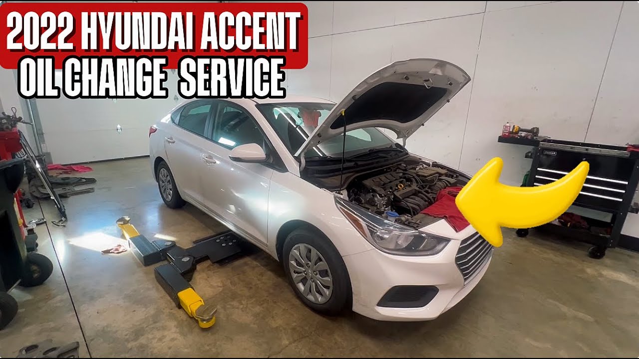 Hyundai Accent Oil Change Service 2018-2022 1.6L MPI Engine | POV 