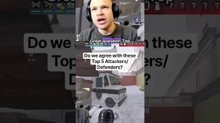Jynxzi Gives His Top 5 Attackers and Defenders… #jynxzi #r6 #streamerclips