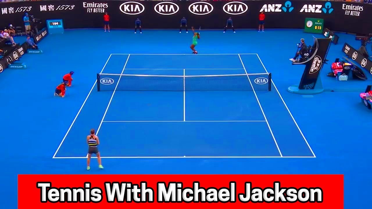 Women Tennis With Michael Jackson’s grunts and moans
