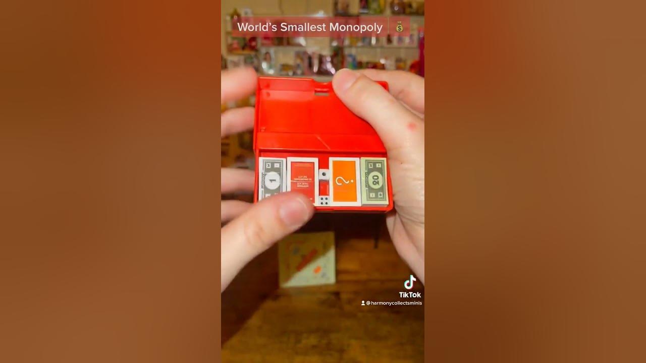 World's Smallest #Monopoly! #shorts #minis #boardgames