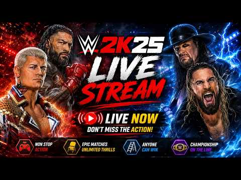 WWE 2K25 LIVE – Unbelievable Finish😱 | Best Match Ever Played!#wwe #wrestling #wwe2k25#shorts#views