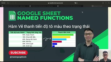 Cách Vẽ Biểu Đồ Thanh Tiến Trình Tô Màu Theo Trạng Thái Trên Google Sheets