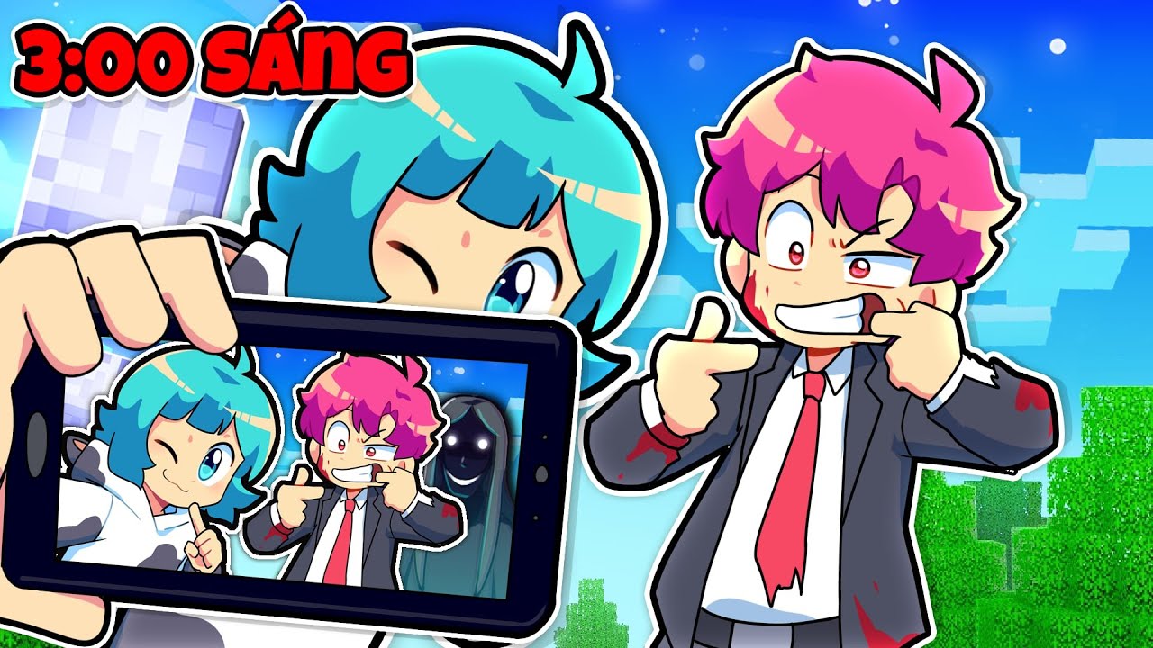 Yummie rủ H1h4 CHỤP ẢNH VÀO 3 GIỜ SÁNG Trong Minecraft 😱👹