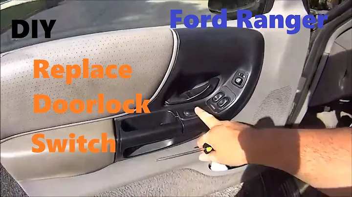 DIY Replace Door Lock Switch Ford Ranger