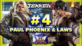 Tekken 8 PS5 (1080p60fps) - Paul & Law Gold Arcade Mode Part 4