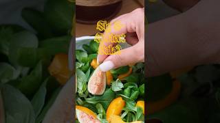 Fig and apricot salad with a lemon pepper dressing #thursdaycottage #vegan #partyfood #salad #figs
