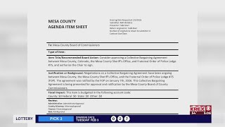 Mesa County Board of Commissioners voted Tuesday to approve a collective bargaining agreement