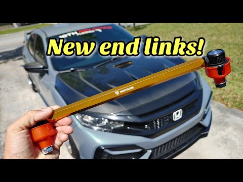 Whiteline end links install and review on my 10th gen civic sport hatchback FK7
