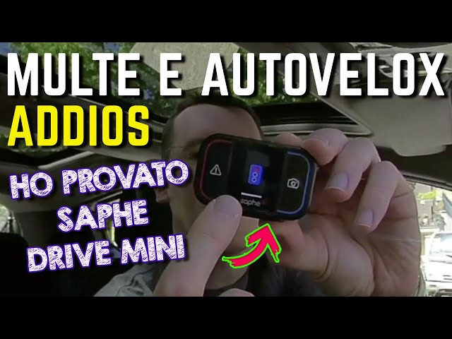 Saphe Drive Pro – Dispositivo Allerta Autovelox Con Display 1.54” E 12 Mesi Di Abbonamento, Compatibile EU
