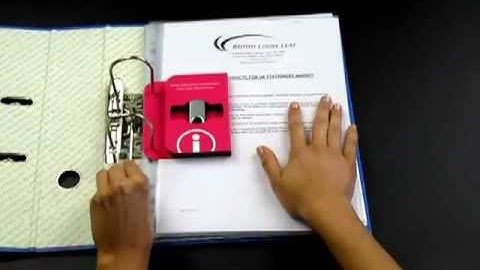 TwistKey USB presenter for lever arch file