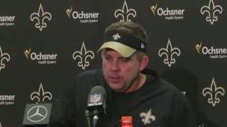 Saints head coach Sean Payton talks about 49-21 win over the Los Angeles Rams