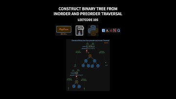 Construct Binary Tree from Inorder and Preorder Traversal - Leetcode 105 - From O(n^2) to O(n)