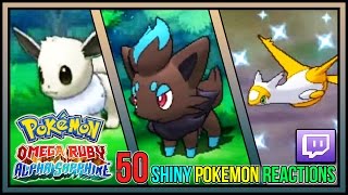 50 LIVE SHINY POKEMON REACTIONS! Pokemon Omega Ruby & Alpha Sapphire Shiny Pokemon Montage