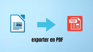 comment exporter un fichier PDF avec libreoffice Writer