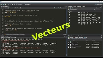Vecteurs sous R et RStudio - Création et opérations de base
