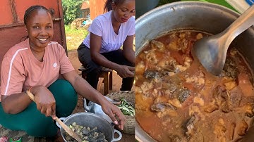 Cooking Beef Offals Recipe(Ugandan Food) For My African Family|@Harriet Anabo.#lifestyle#Africa🇺🇬