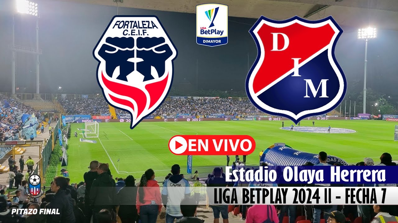 FORTALEZA VS MEDELLIN En Vivo Hoy 🔴 Liga Betplay 2024 ll Fecha 7 ...