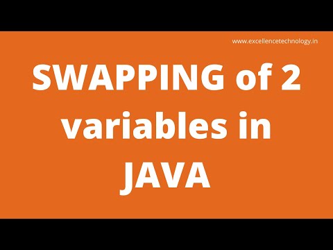 Swapping Of Two Variables Without Temp Variable in Java || Java Tutorial || Excellence Technology