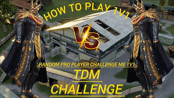 🔥Random pro player challenge me 1v1 tdm challenge | pubg mobile
