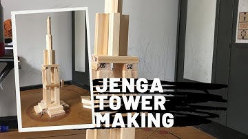 Making of Eiffel Tower with #Jenga | Creative building block puzzle game
