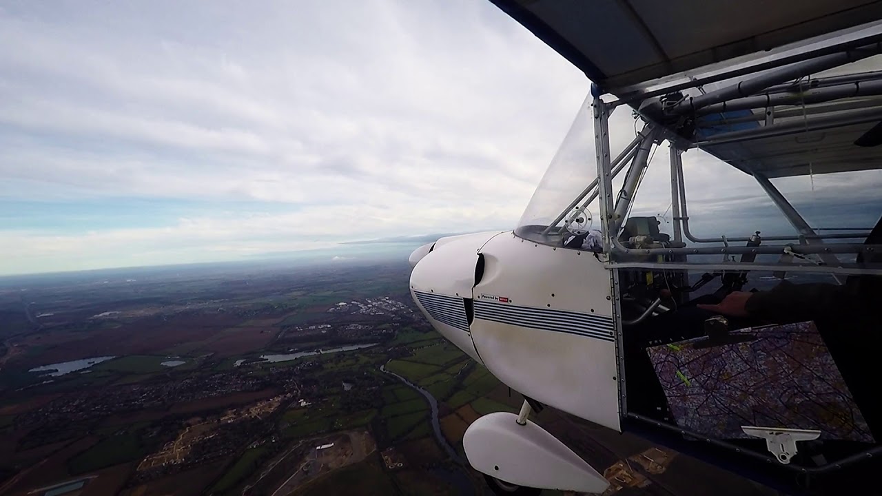 Sandy to Fenland by Microlight - YouTube