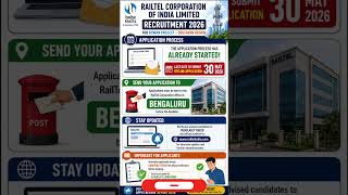 RailTel Recruitment 2026 | 52 Technical Vacancies | Salary Up To ₹17 Lakh | Bangalore Jobs #jobs