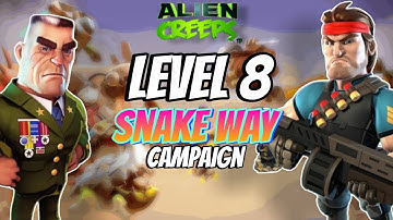 Alien Creeps | Level 8 - Snake Way | Campaign Mode