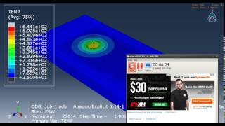 Friction Stir Welding (FSW) Simulation using Abaqus