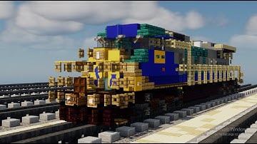 Minecraft CSX dash C40-8W Diesel Locomotive Tutorial