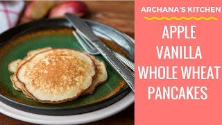 The apple vanilla whole wheat pancakes recipe is a super simple and
quick breakfast that packed goodness of flour (chakki atta), grated
apples...