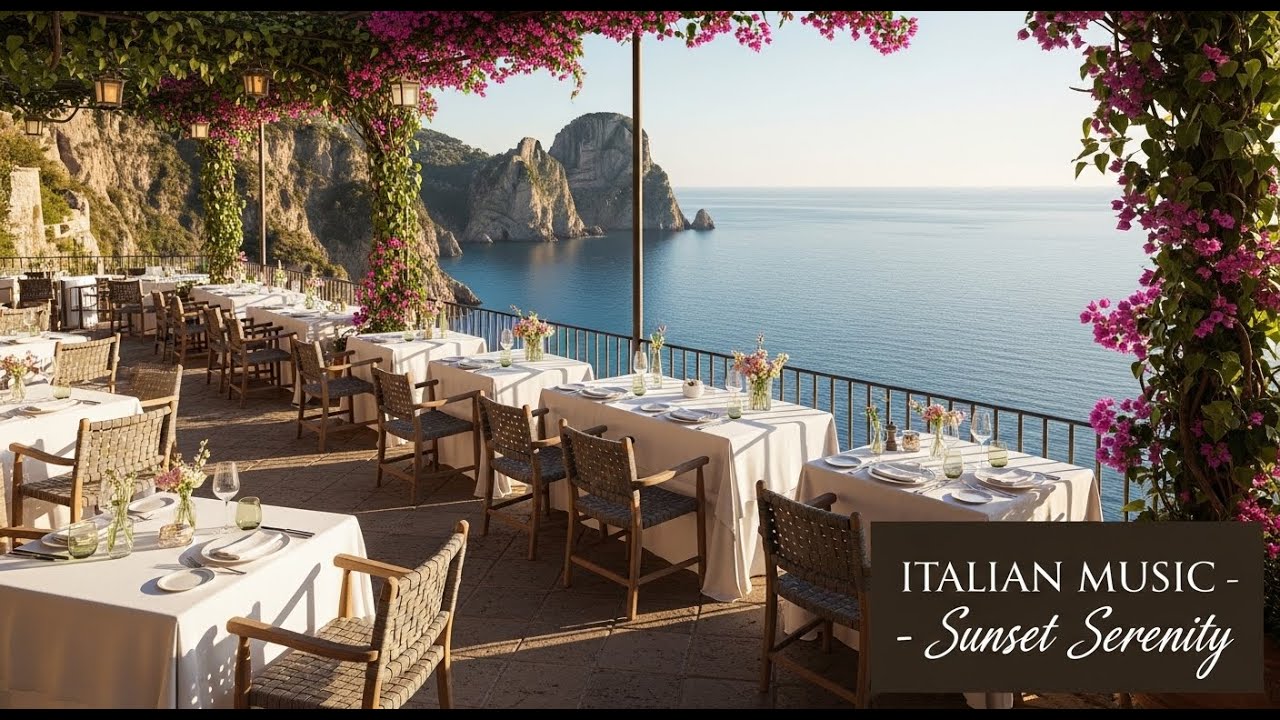 🎶 Italian Dolce Vita & Coastal Chill 🎶 2+ Hours Scenic 4K