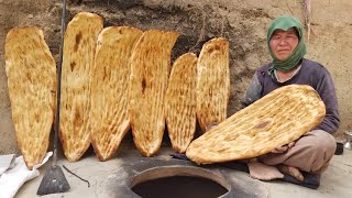 How To Baking Old Style Bread in Tandoor Oven, Bread Recipe | Village Food