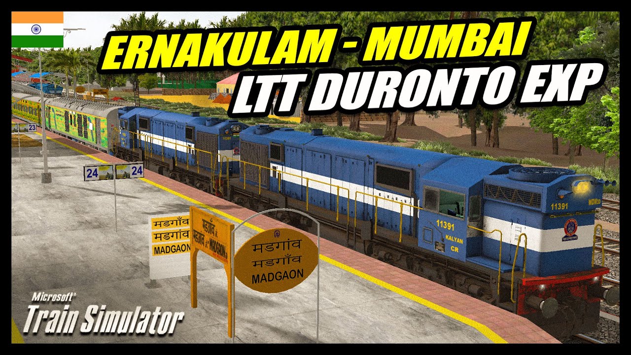 FASTEST TRAIN OF KONKAN RAILWAY 12224 ERS LTT DURONTO EXPRESS MSTS 