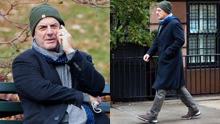 Chris Noth takes solo stroll in New York on Christmas amid sexual misconduct scandal