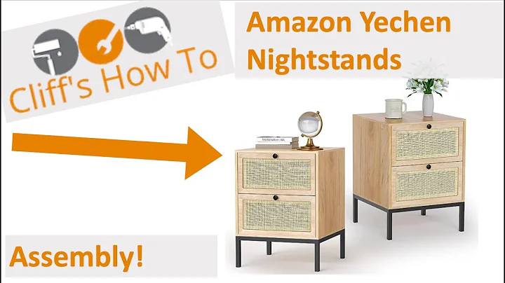 Assembly: Amazon Yechen Nightstands Rattan Nightstand with Drawers