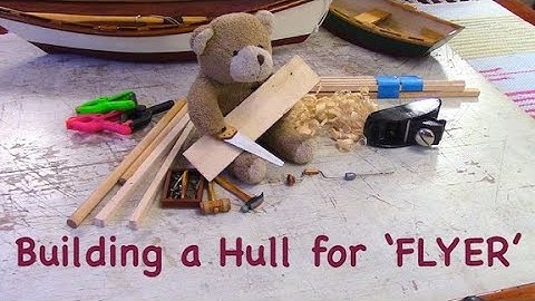 RC Sailboat DIY plywood Hull for Gaff Cutter "FLYER