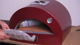 Alfa Moderno Portable Pizza Oven - Antique Red - FXMD-PTPB-GROA-U