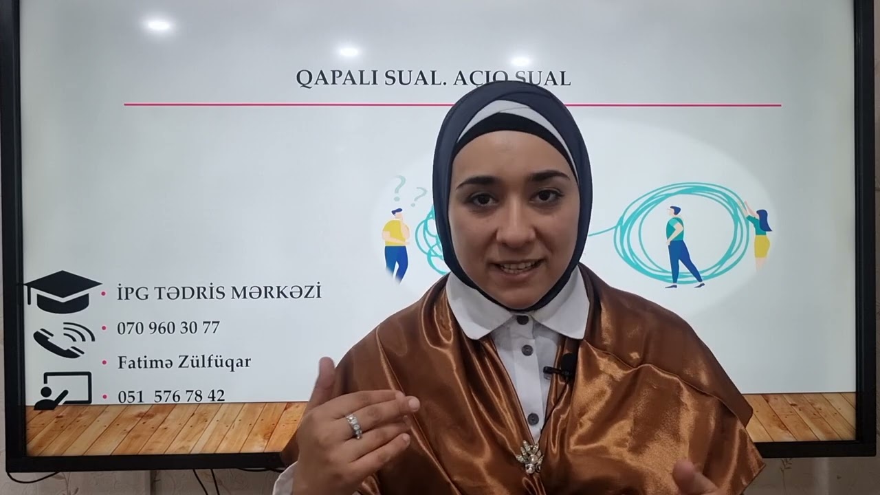 Qapalı sual. Açıq sual