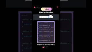 Project: Navigation Bar || Html CSS Javascript || Source code #coding #javascript  #html #css