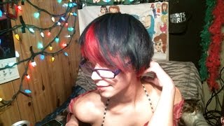 Dyeing my Hair Rose Red n turquoise Punky Colour