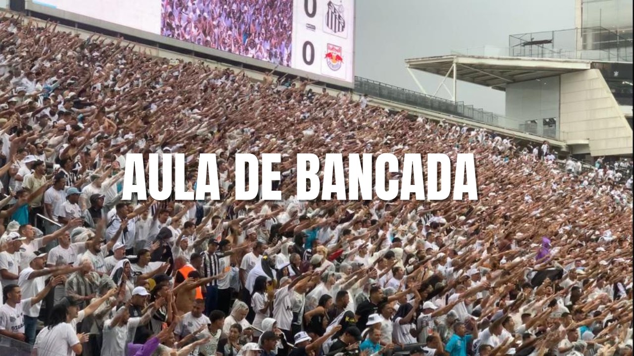 TORCIDA DO SANTOS DANDO UMA AULA DE ARQUIBANCADA NA NEO QUIMICA ARENA (ARENA CORINTHIANS)