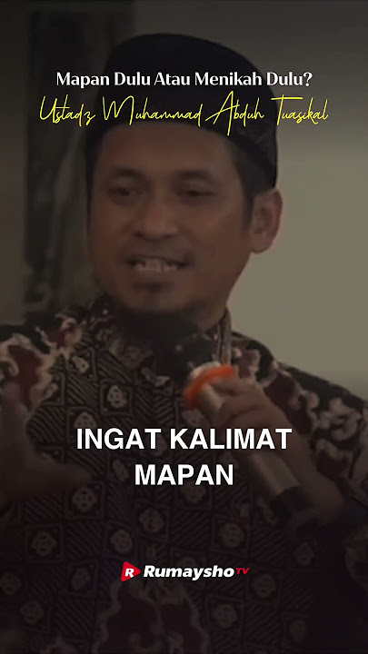 Mapan Dulu atau Menikah Dulu? - Rumaysho TV  #ustadzmuhammadabduhtuasikal