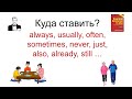 Куда ставить наречия: always, usually, often, sometimes и т.д.?