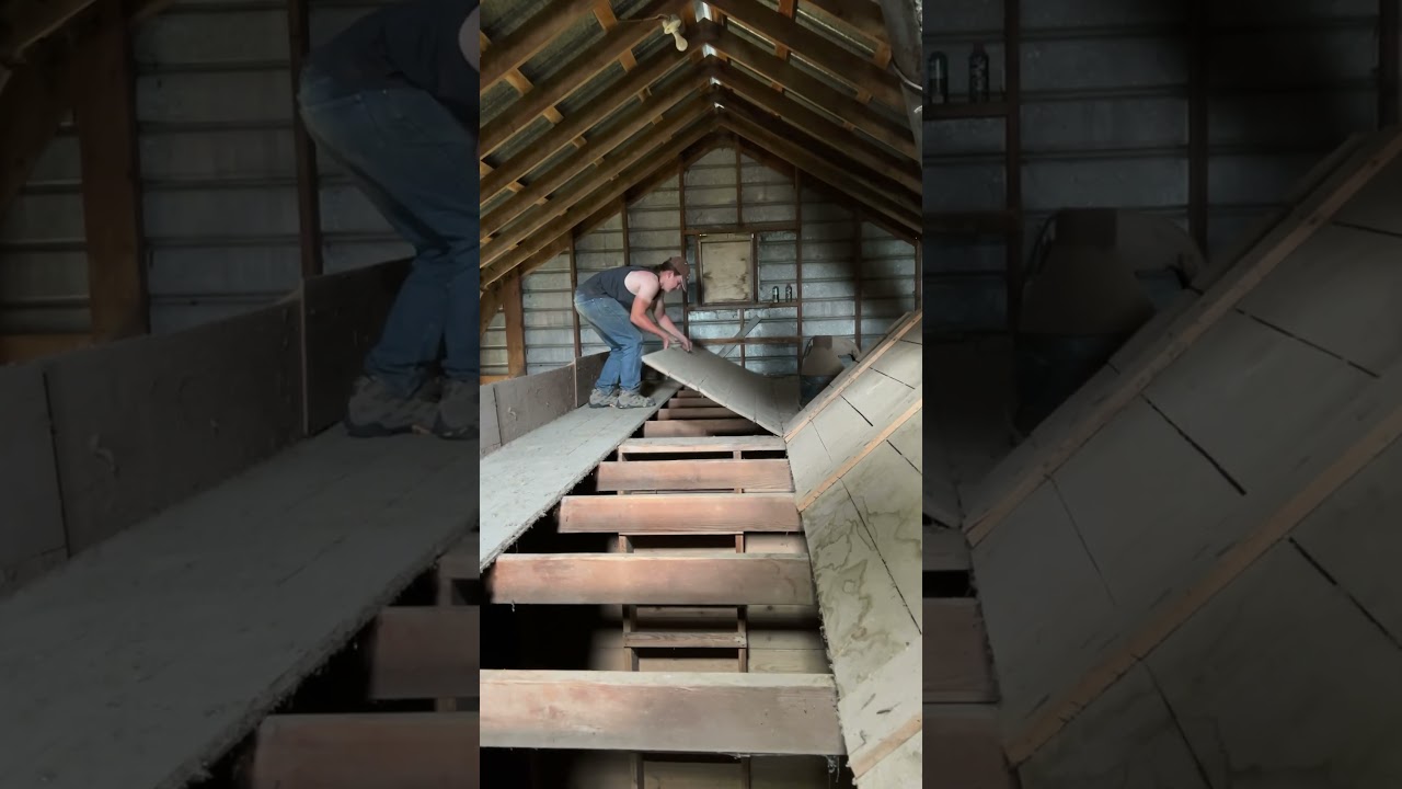 Exploring a CORN CRIB showing grain storage heights