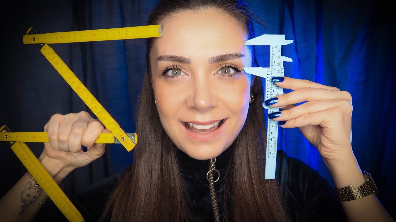 ASMR | Yarı Anlaşılmayan Fısıltı İle Yüz Ölçümü 📏📐 | Türkçe ASMR