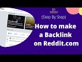 How to make a Backlink on Reddit | In Hindi | Step by Step