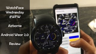 Watch Face Wednesday WFW Airborne Review : Android Wear 2.0 screenshot 5