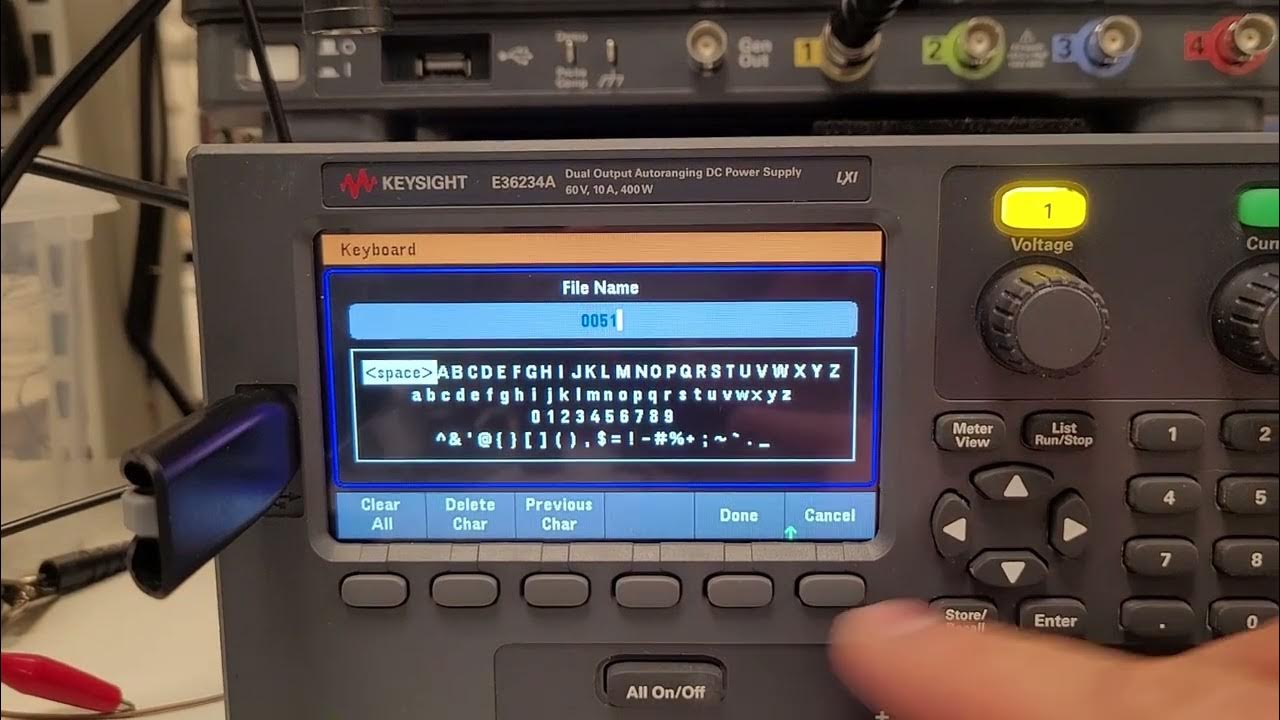 Keysight E36234A. Export of .dlog file from an external source to .csv