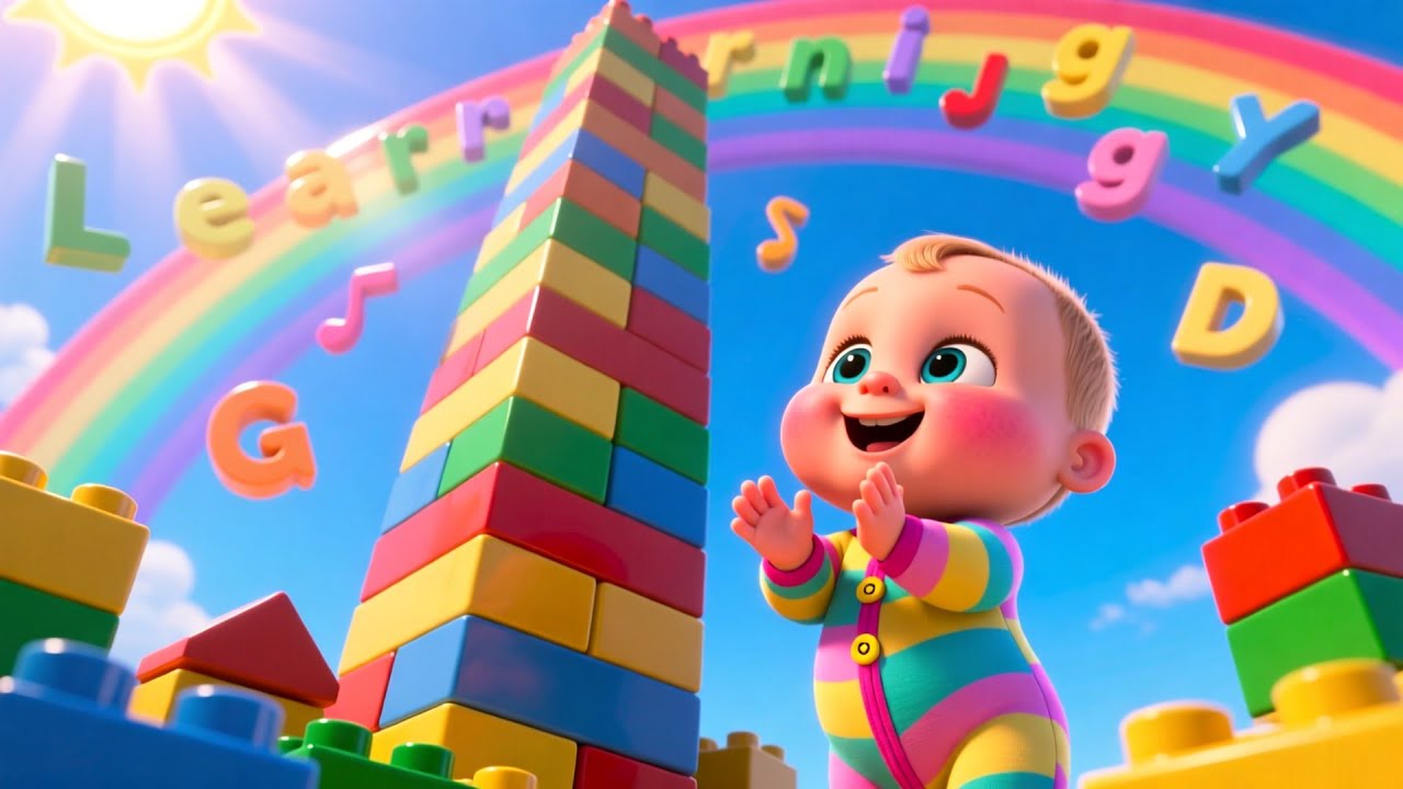 LEGO Duplo Towers With Baby | Fun Nursery Rhyme Song for Kids