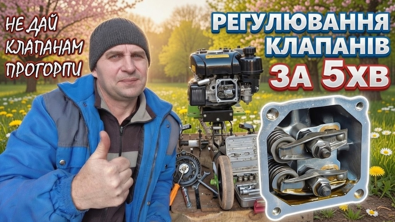 Регулювання КЛАПАНІВ на будь-якому китайському двигуні!